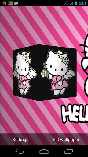 Hello Kitty 3D Live Wallpaper screenshot 1