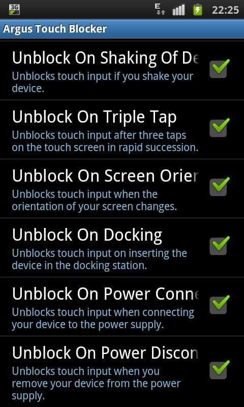 Touch Blocker / Disable Touch स्क्रीनशॉट 1