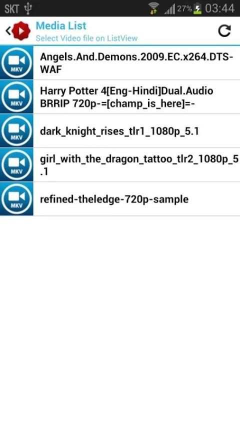 MKV Video Player/Browser screenshot 2