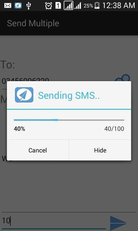 Multi SMS Sender स्क्रीनशॉट 4