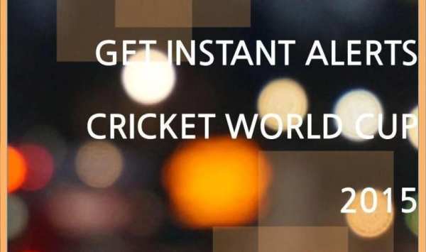 Alerts- Cricket World Cup 2015 screenshot 2