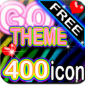 Go Launcher ranbow Zebra theme icon