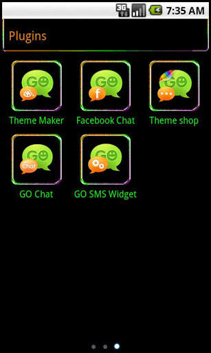 Go SMS Metallic Halloween screenshot 4
