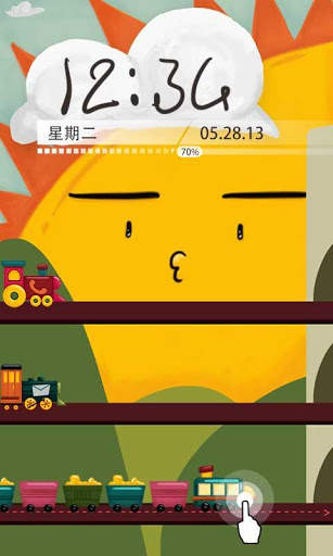 Choochoo GO Locker Theme 3 تصوير الشاشة