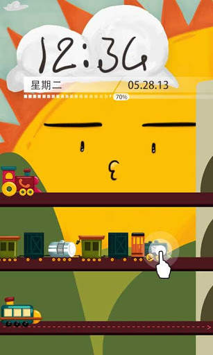 Choochoo GO Locker Theme 2 تصوير الشاشة