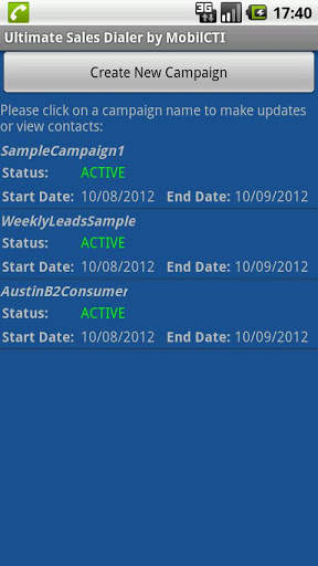MobilCTI Power Dialer Lite screenshot 2