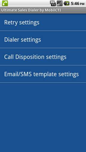 MobilCTI Power Dialer Lite screenshot 5