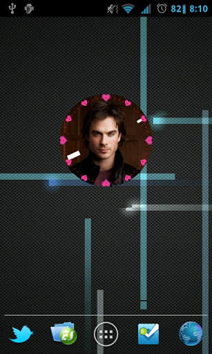 Vampire Diaries Damon clock screenshot 3