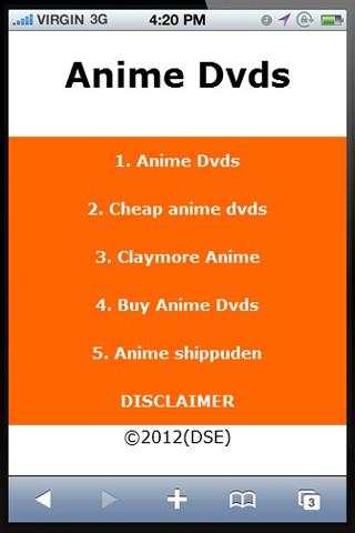 Anime Dvds скриншот 1