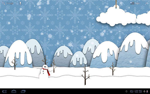 Samsung Parallax Winter LWP screenshot 2