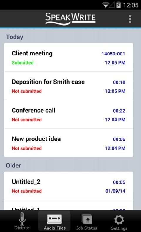 SpeakWrite Recorder स्क्रीनशॉट 4