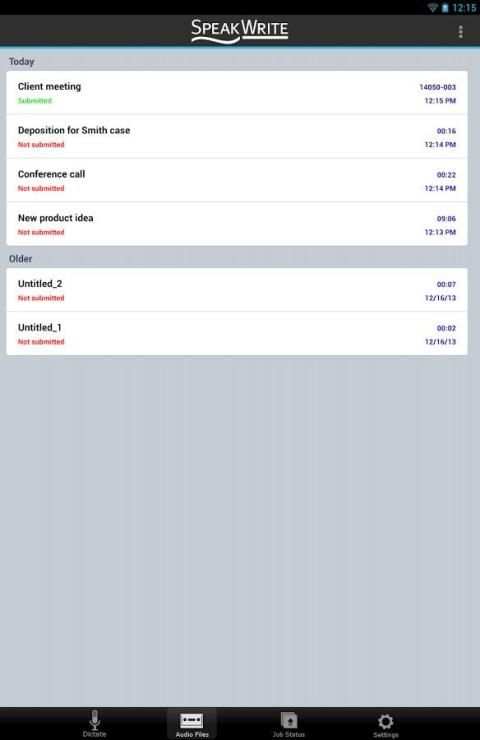 SpeakWrite Recorder स्क्रीनशॉट 9