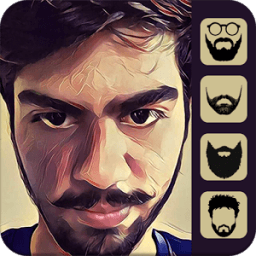 Beard Mustache Photo Editor أيقونة