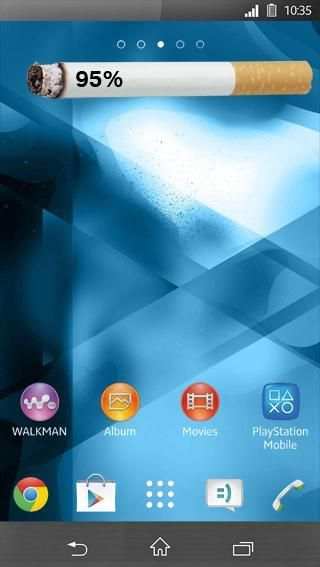 Widget Cigarette Battery screenshot 2