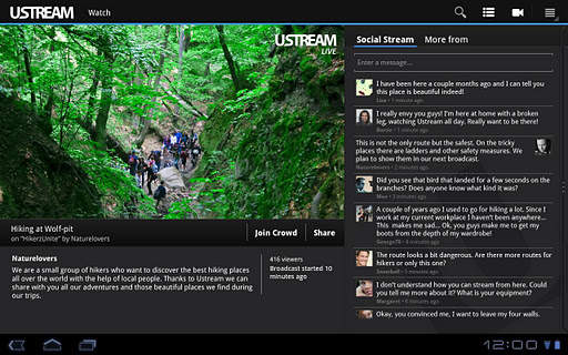 Ustream WiFi Only screenshot 3