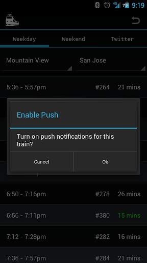 Caltrain Schedule screenshot 3