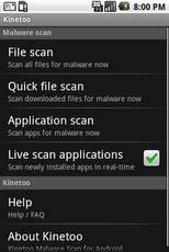Kinetoo Malware Scan screenshot 1