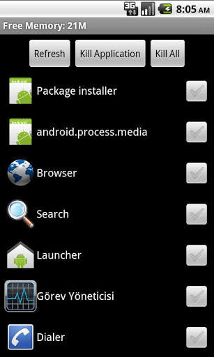 Free Task Killer screenshot 1