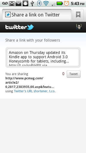1st TwitterBing Search &amp; Share screenshot 3