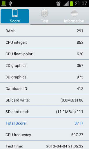 Benchmark скриншот 1