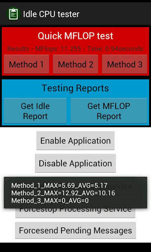 Idle CPU Tester screenshot 2