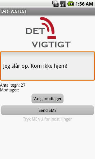 Det' VIGTIGT for Android screenshot 2