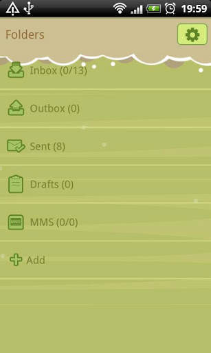 GO SMS Pro Retro Bird Theme screenshot 5