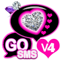 GO SMS Pro Pink Heart Theme icon