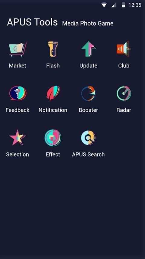 Split theme for APUS скриншот 1