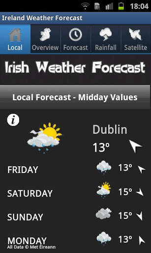 Ireland Weather Forecast скриншот 2