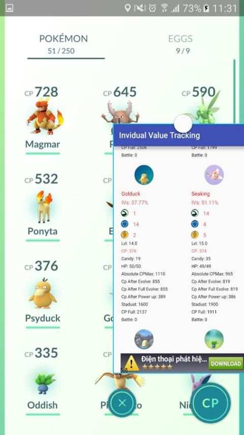 IVs for PokémonGo скриншот 3