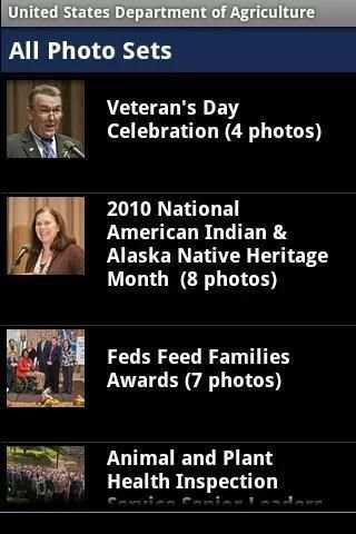 USDA's Photostream 4 تصوير الشاشة