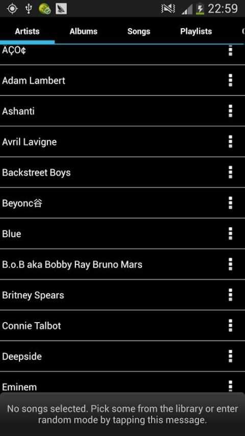 Pemutar musik Android screenshot 4