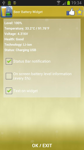 Beer Battery Widget screenshot 3