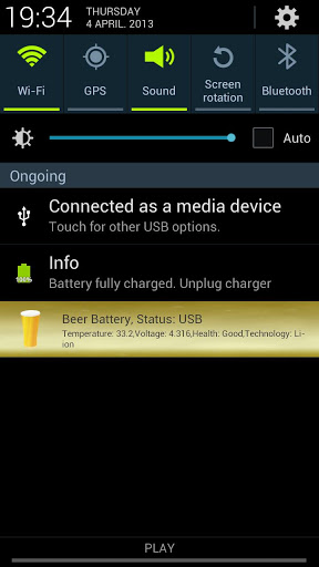 Beer Battery Widget screenshot 2