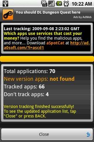 aTrackDog - track new version screenshot 2