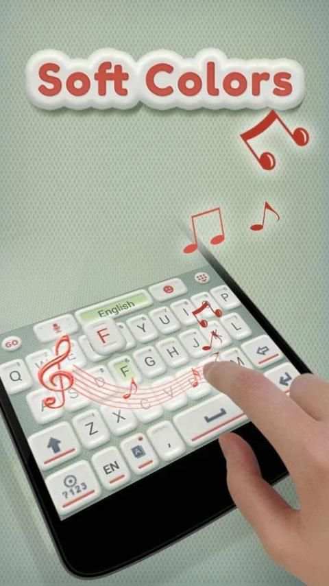 Soft Colors GO Keyboard Theme स्क्रीनशॉट 3