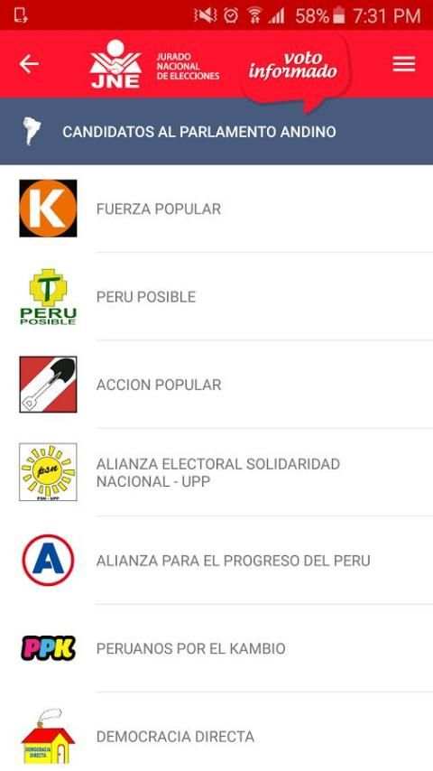 Voto Informado screenshot 2