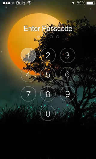 IOS 8 Firefly Lock Screen screenshot 3