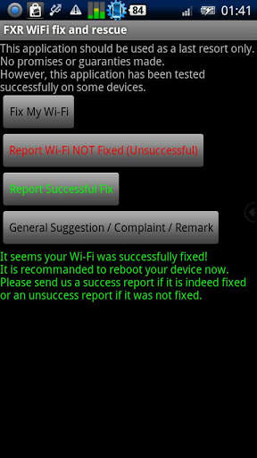 FXR WiFi fix and rescue screenshot 3