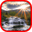 Sun Waterfall Live Wallpaper أيقونة