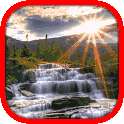 Sun Waterfall Live Wallpaper