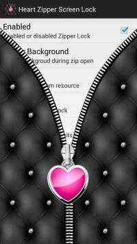 Heart Zipper Screen Lock screenshot 3