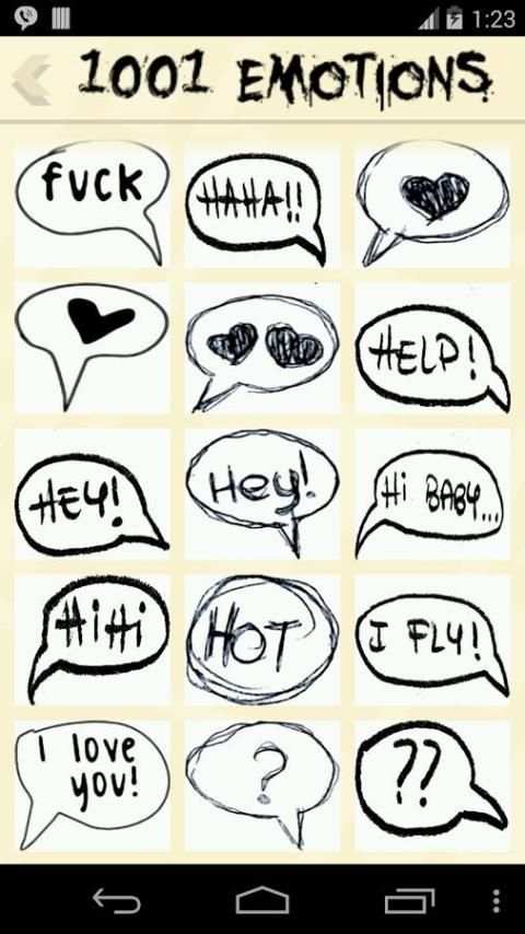 1001 Emotions 4 all text chats screenshot 2