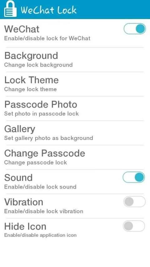 Lock for WeChat 4 تصوير الشاشة