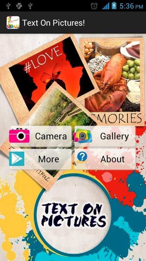 Text on Pictures 3 تصوير الشاشة