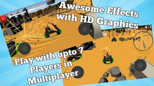 Multiplayer Tank Militia Games स्क्रीनशॉट 2