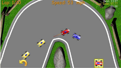 2D Tiny Car Racing Lite screenshot 1
