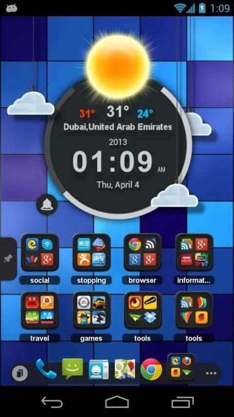 TSF Clock Widget स्क्रीनशॉट 3