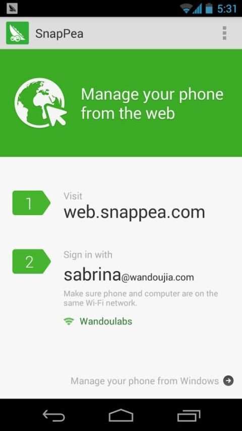 SnapPea screenshot 2